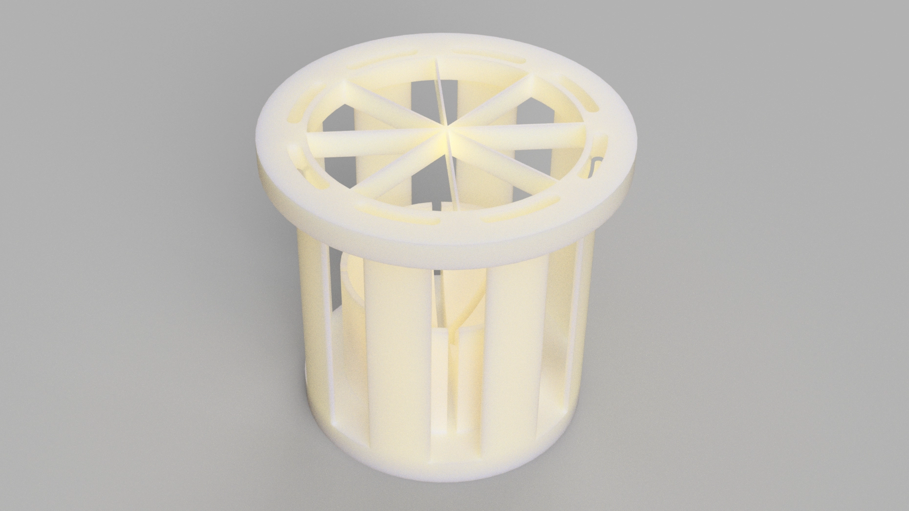 Modular scoring cartridge that snaps beneath the fruit press.
